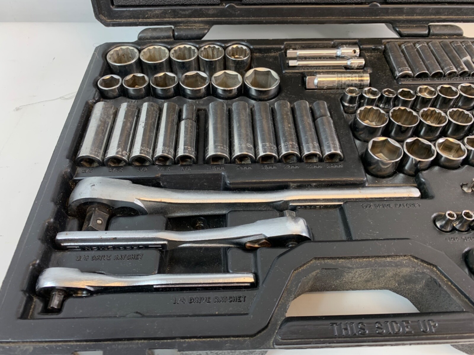 Craftsman 33618 107pc Metric & SAE Socket Set 1/4″ 3/8″ 1/2″ Drive USA