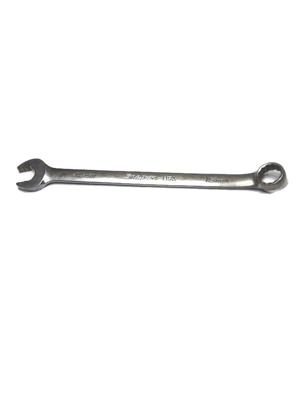 Snap On Tools SOEXM15 Metric 15mm Combination Wrench Flank Drive 12 point USA