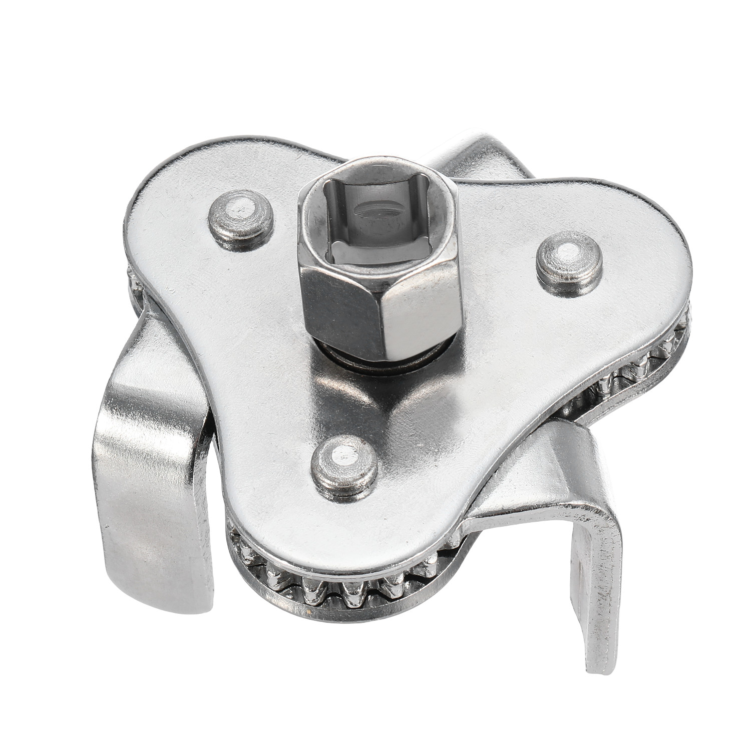 2 Way Oil Filter Wrench Auto Adjustable Universal 3 Jaw Remover Socket 1/2 & 3/8