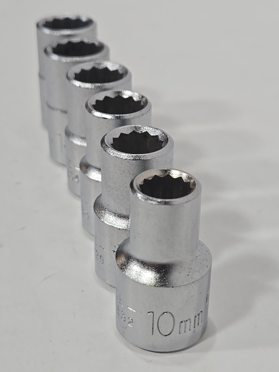 NOS Craftsman Tools Metric Sockets 10mm-15mm EE USA