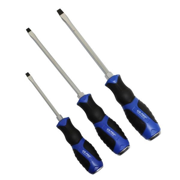 US PRO Industrial 10PC Premium Screwdriver Set Slotted & Phillips S2 Magnetic