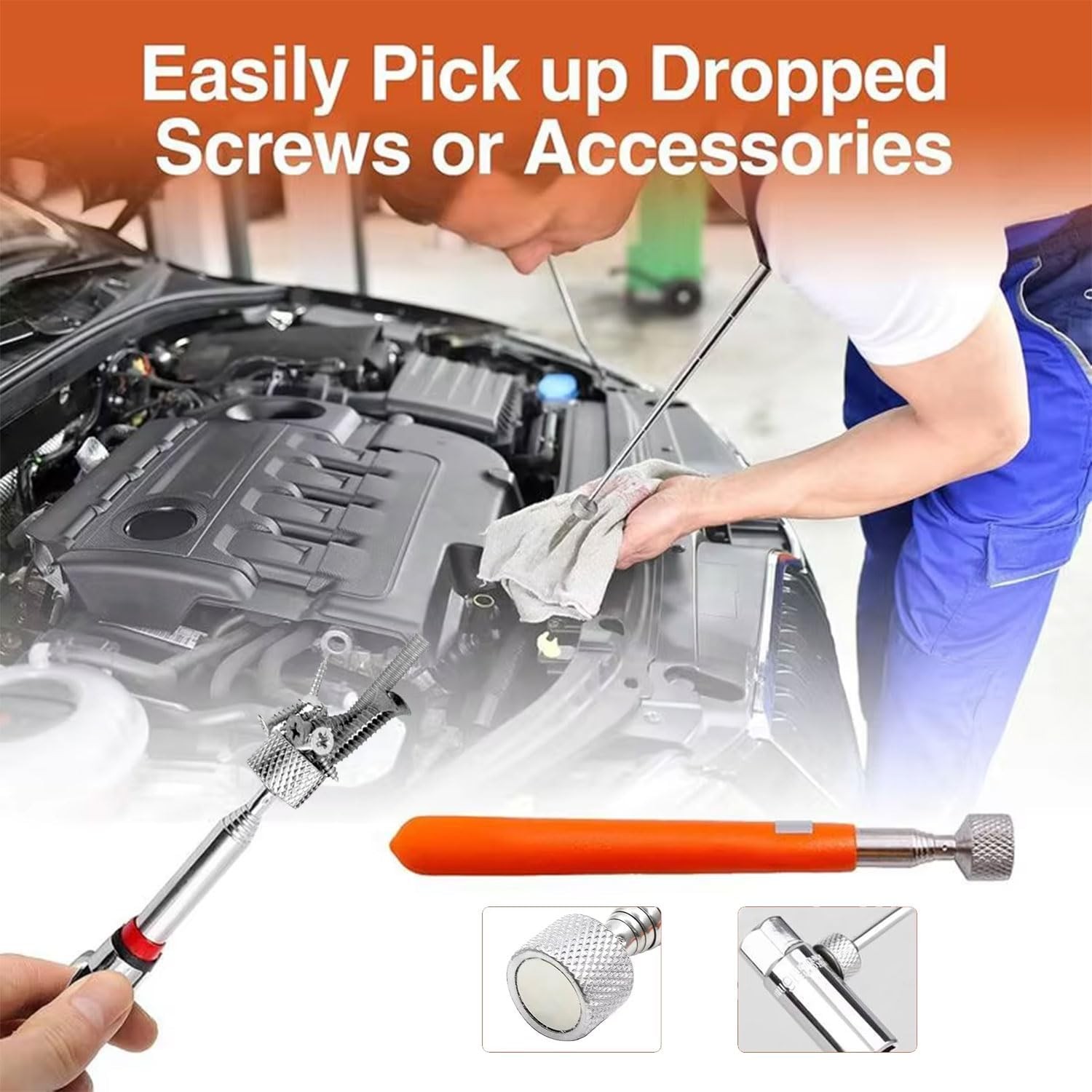 29-Piece Car Tool Kit Set, Stainless Steel Automotive Tools Carrying Bag TYPE 1