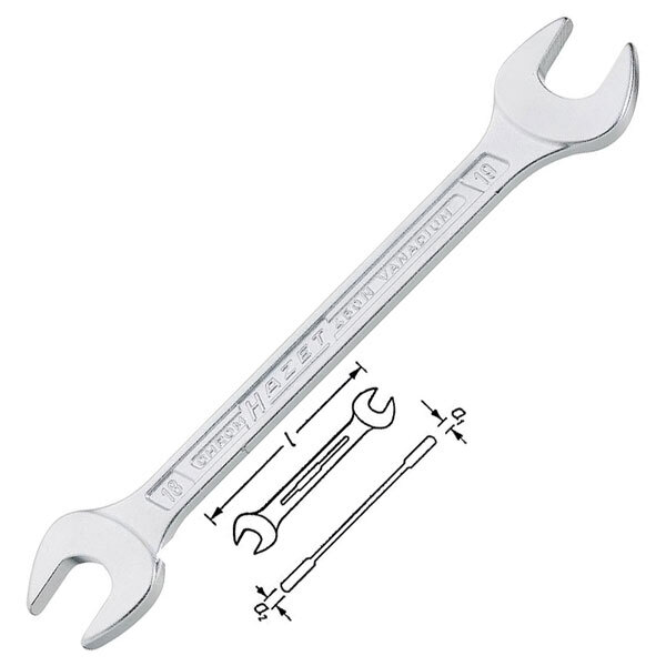 Hazet 450N-6X7 Double Open End Wrench Spanner 6 x 7mm