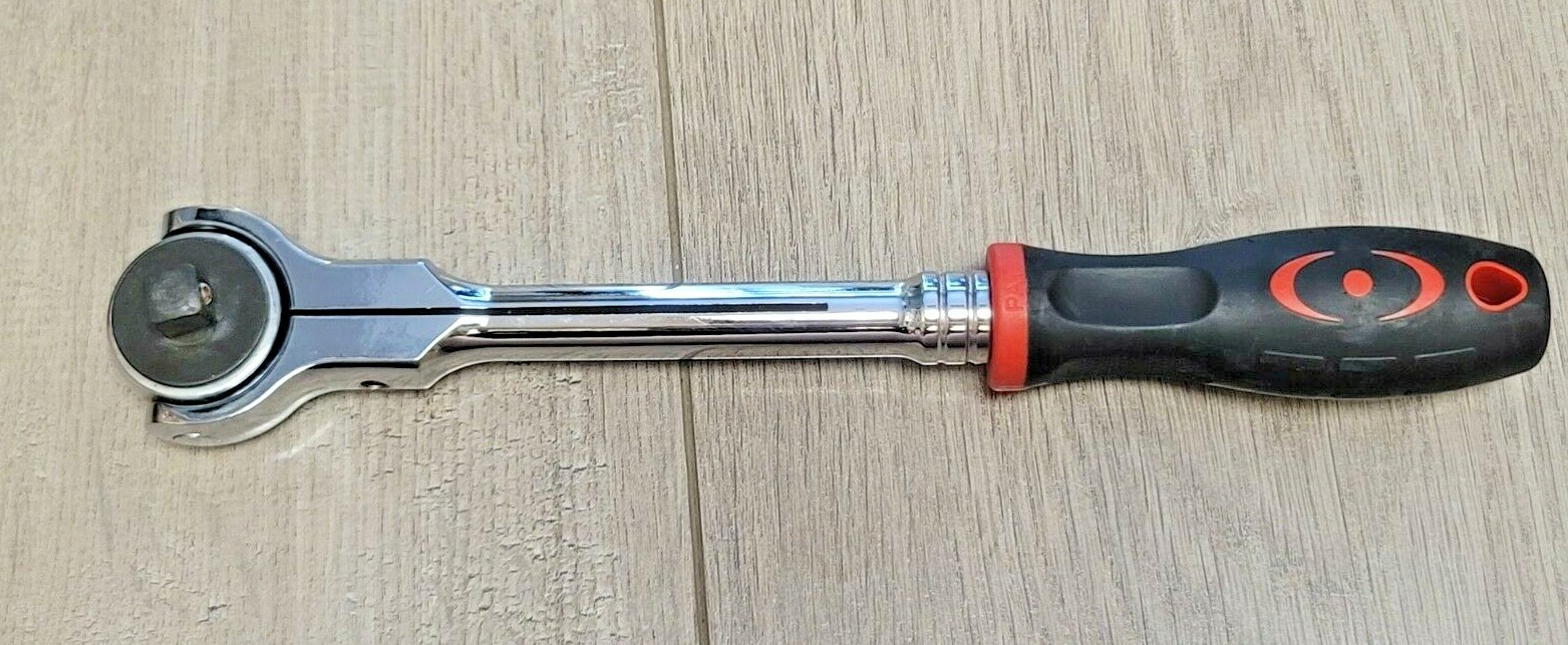 Genius Tools 3/8″ dr Long Handle Rotor Ratchet w/ Comfort Grip Handle #381803S