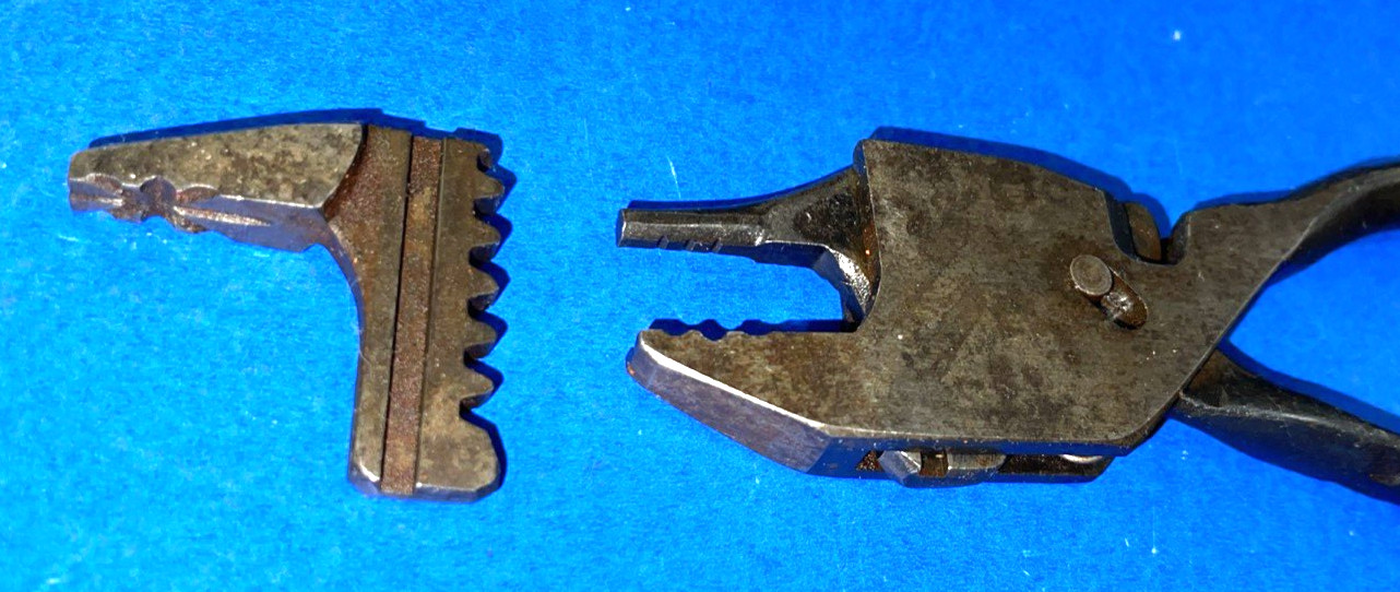 EIFEL TOOLS VINTAGE GEARED PLIERENCH 7 INCH 1 EXTRA HEAD