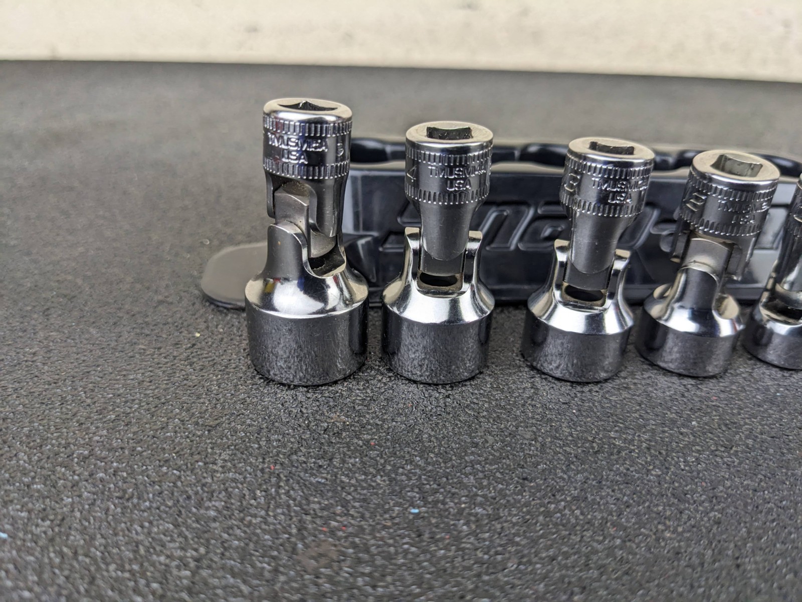 #bp289 Snap-On 106TMUSMA Metric 1/4″ Drive 6-point Universal Swivel Socket Set