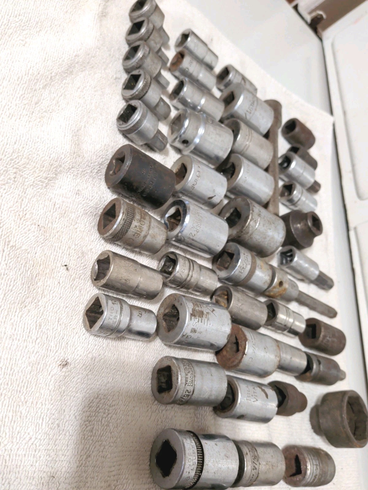 Vintage Sockets USA Made Tools 57 Pcs 1/2″ Drive Mac, Craftsman, Proto, Etc.