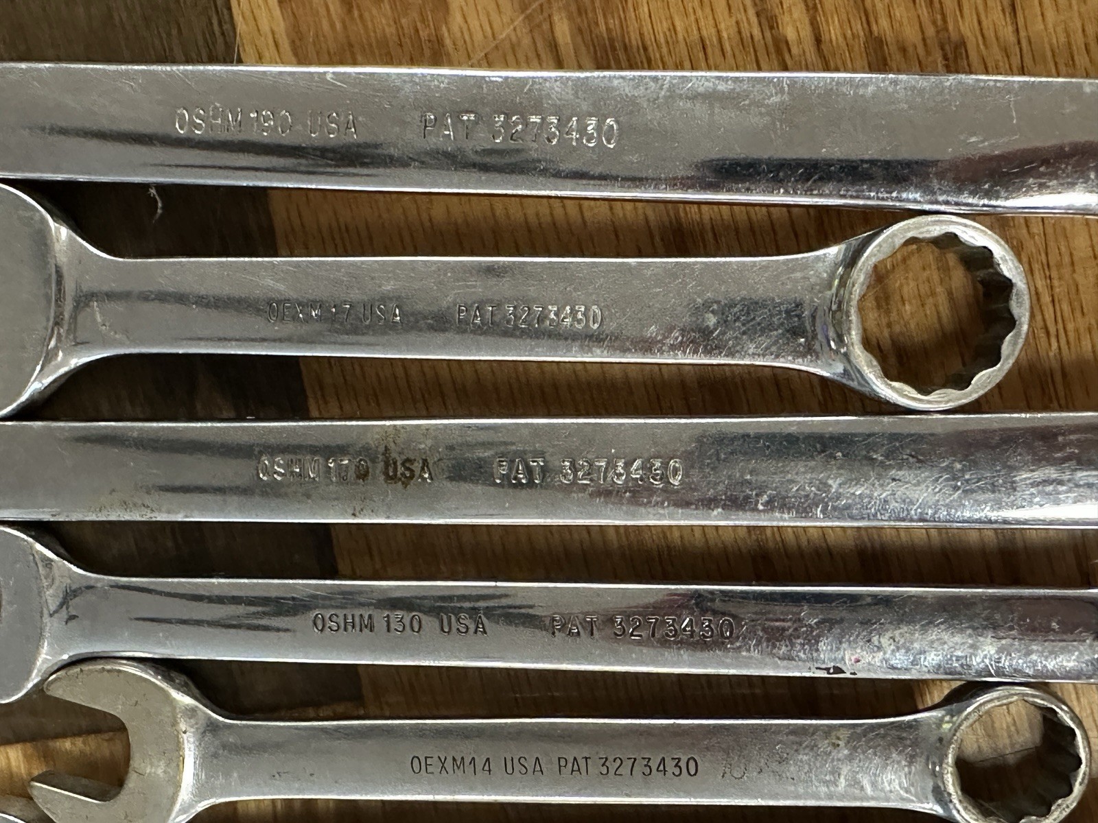 Vintage Snap On Wrench Lot Of 13 Pieces