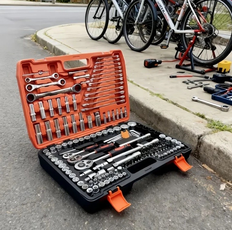 150/46pcs Socket Tool Set – Durable Chrome Vanadium Steel, Ratchet Wrenches, Aut