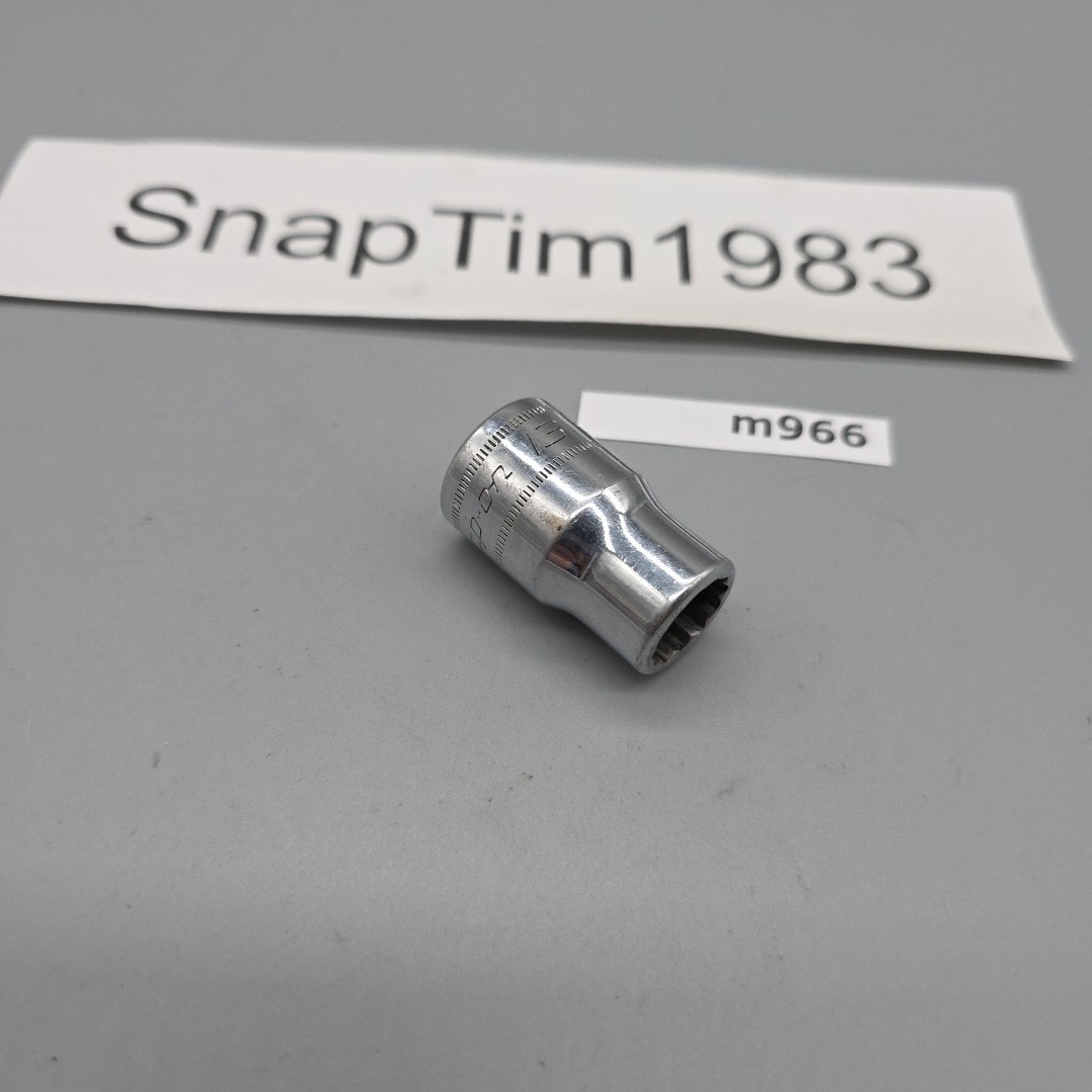 Snap-on Tools SWM131A 13mm 1/2″ Drive Metric 12-Point Shallow Chrome Socket USA
