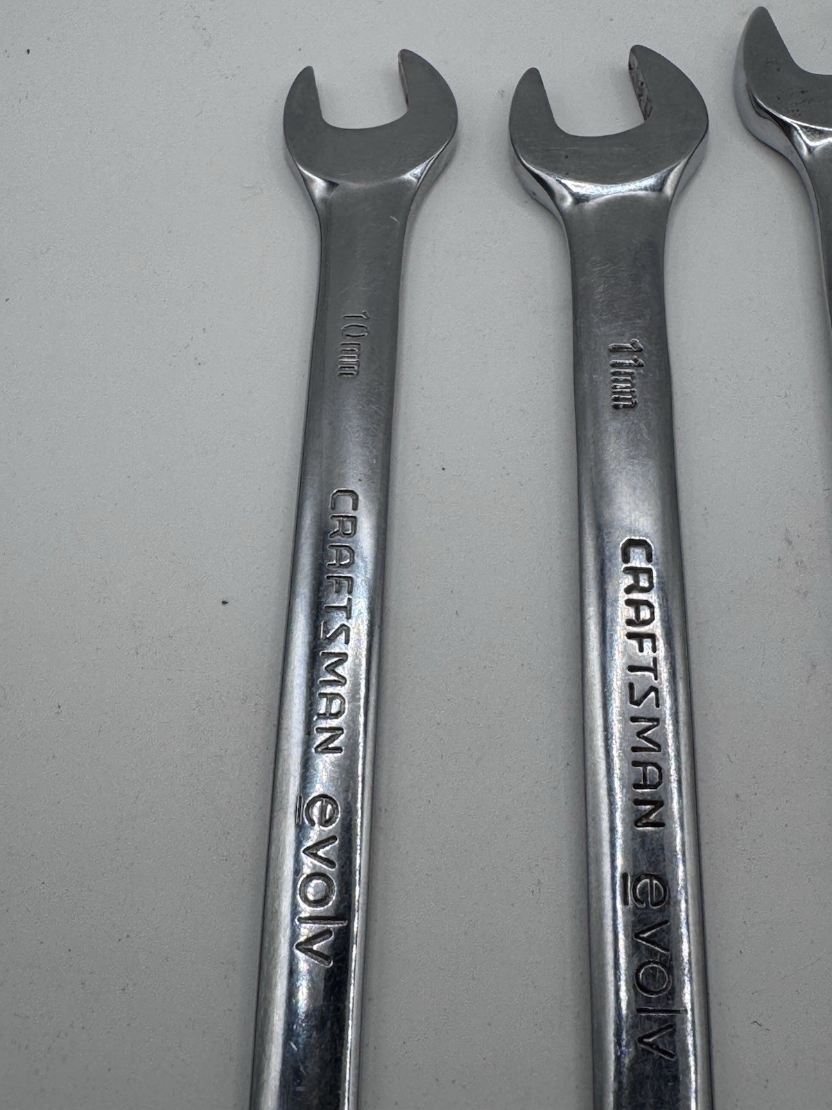 Craftsman Evolv Metric Combination Wrench Lot 10 11 12 13 15mm 5 Pc Set
