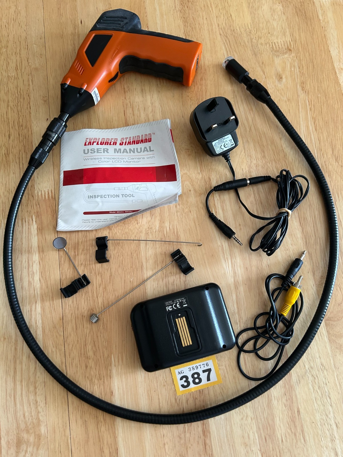 8802AJ Endoscope Inspection Borescope Camera 1m Waterproof Wireless Monitor