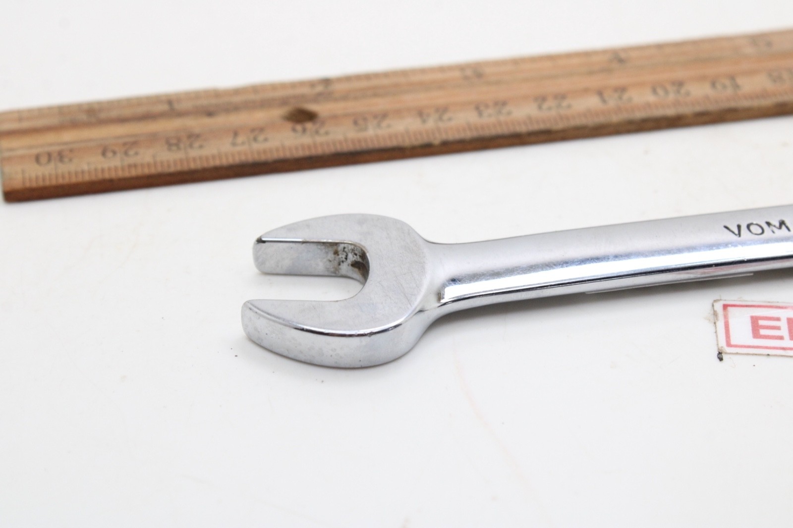 Snap-on VOM1415 14mm x 15mm Metric Open End Chrome Wrench 6-7/8″ USA