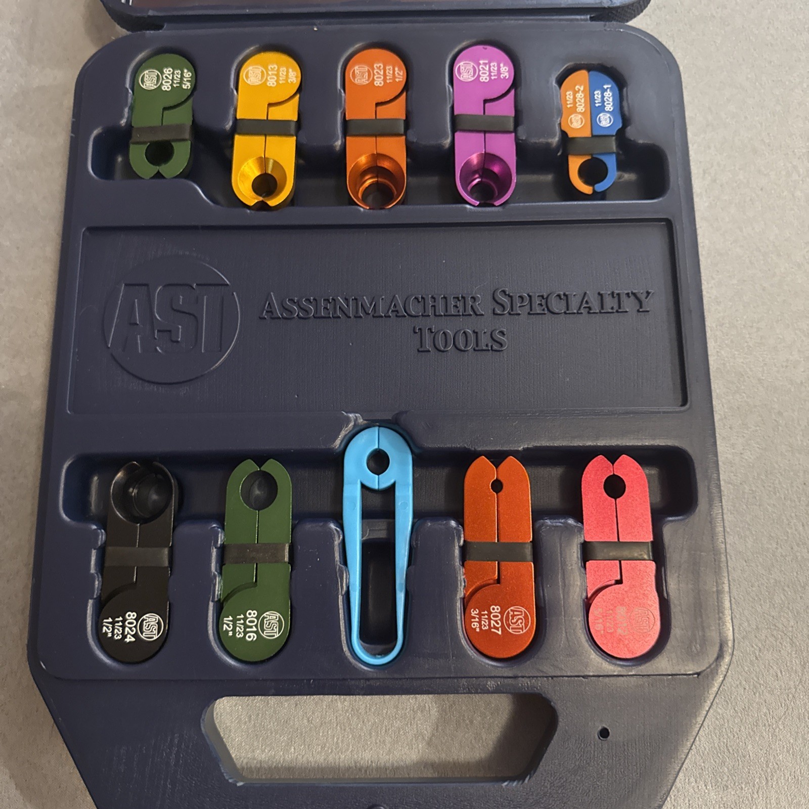 AST Assenmacher Specialty Tools 1018 10 Piece Line Disconnect Set W/Case
