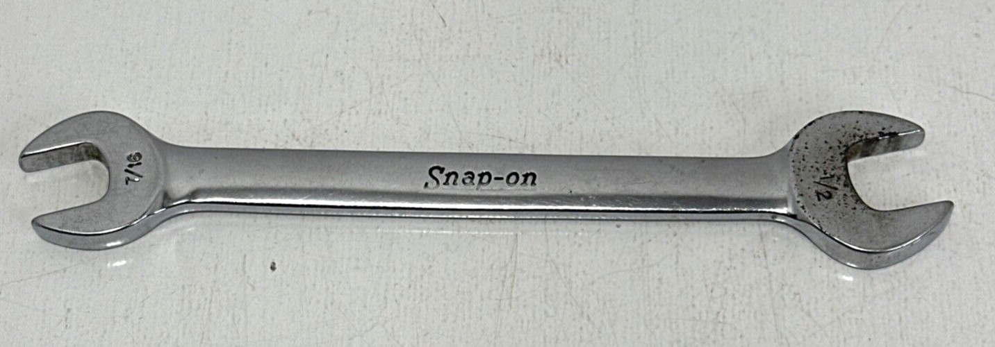 Snap On VO1416 Double Open Ended Wrench 1/2″ x 7/16″ USA Underlined logo