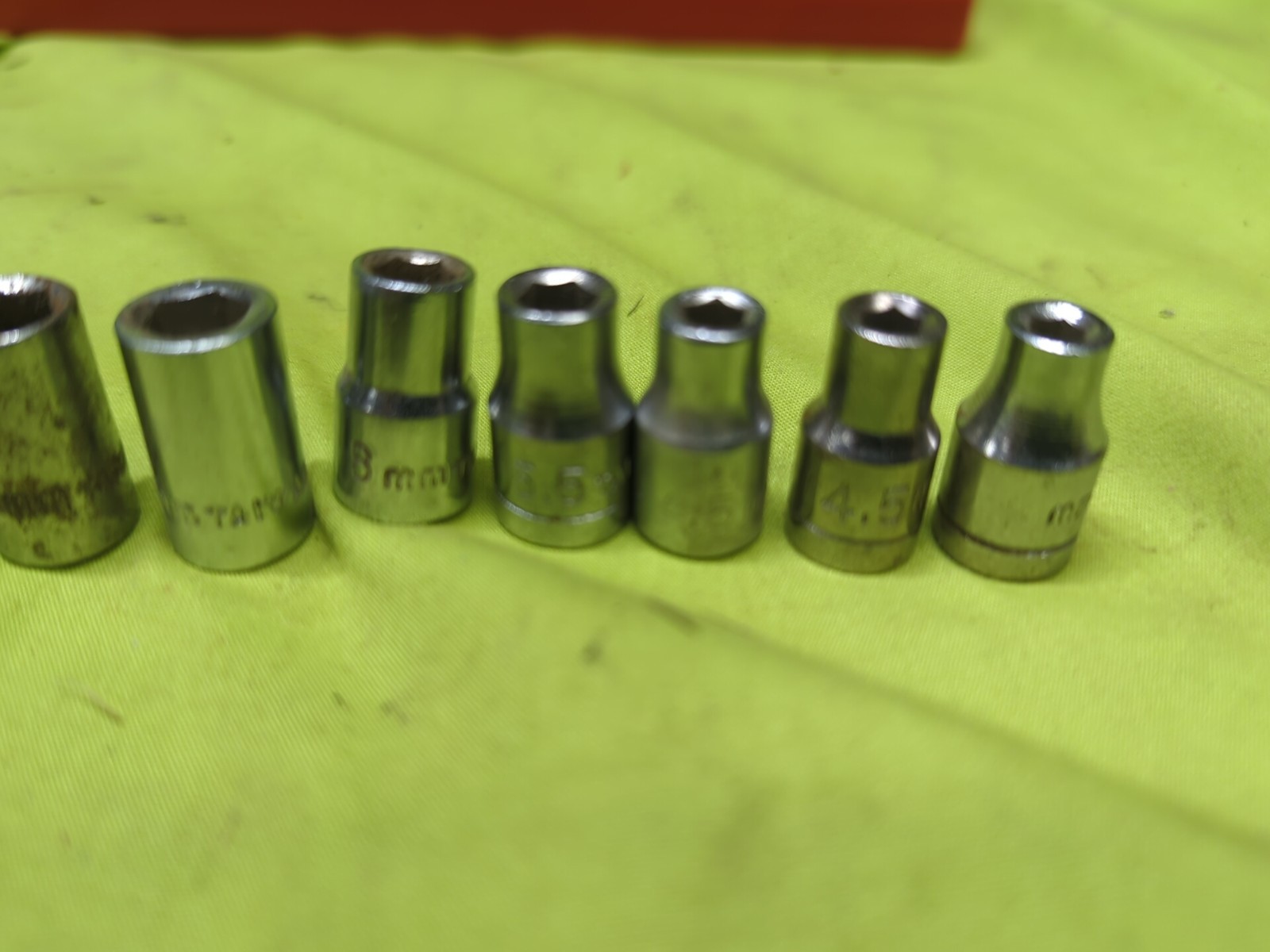 1/4 In Drive Socket Set 4-12mm 11pc Mixed Lot