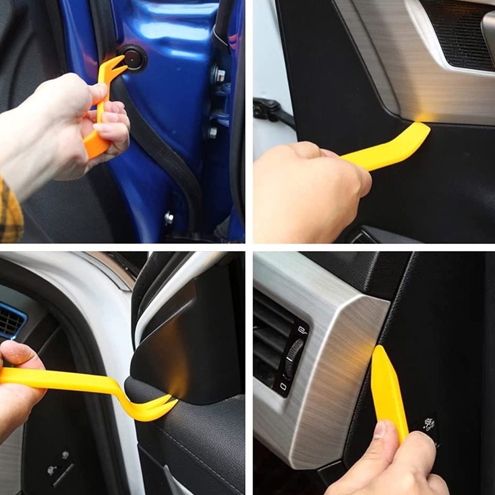 4pcs Car Trim Removal Tool Car Panel Door Dashboard Fastener Remover Pry Set