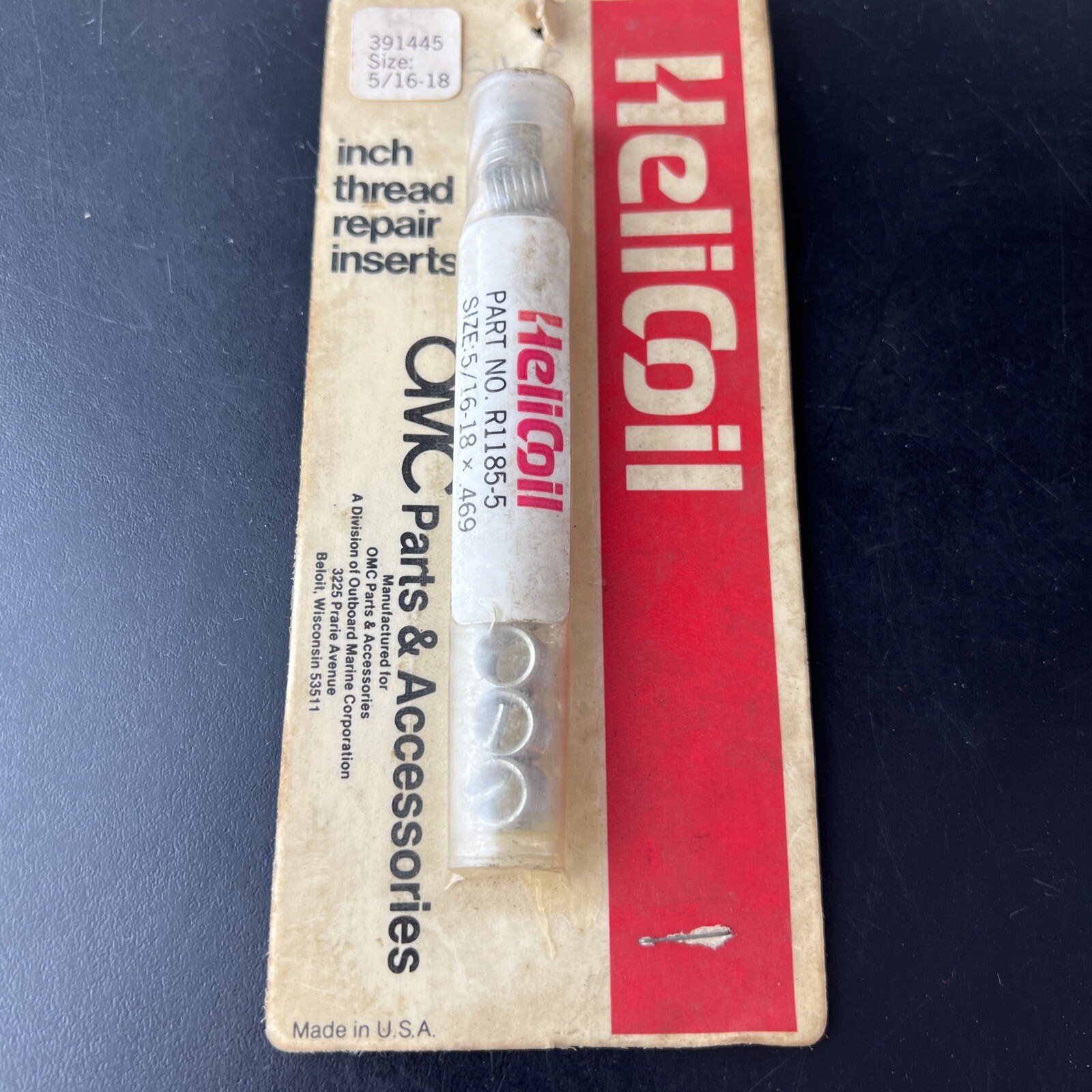 R1185 -10 5/8 -11 Inch HeliCoil Thread Repair Inserts Quanity 12
