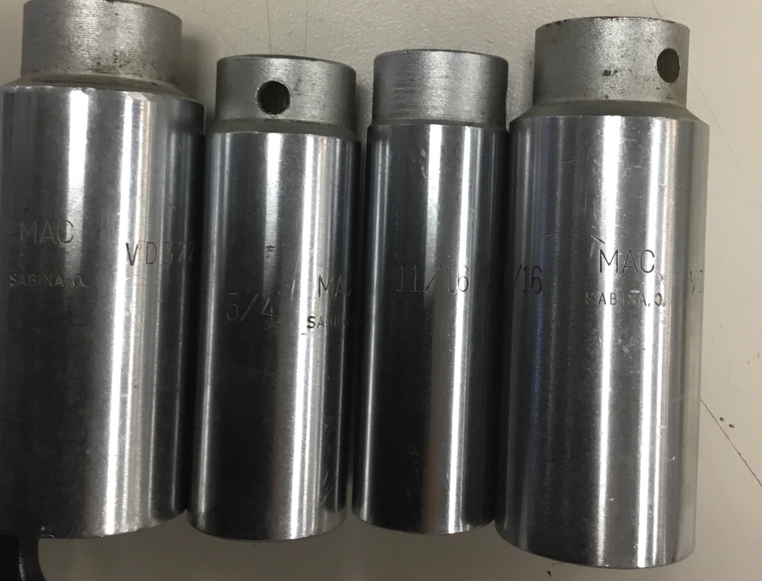 MAC 4 Pieces 1/2 “ Drive Deep Well Standard Socket Set