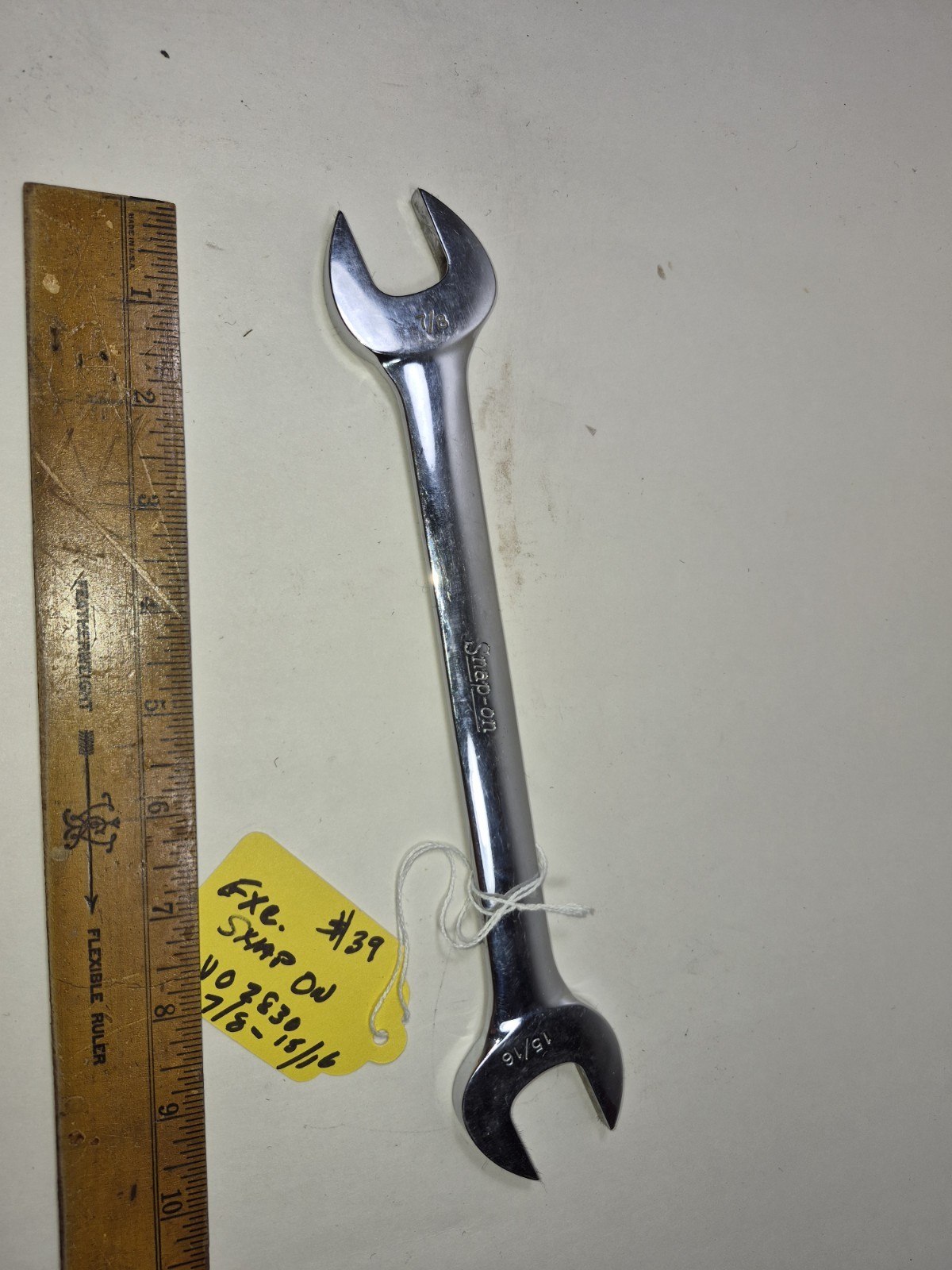 Snap On Tools USA 7/8″ x 15/16″ Open-End Wrench VO2830