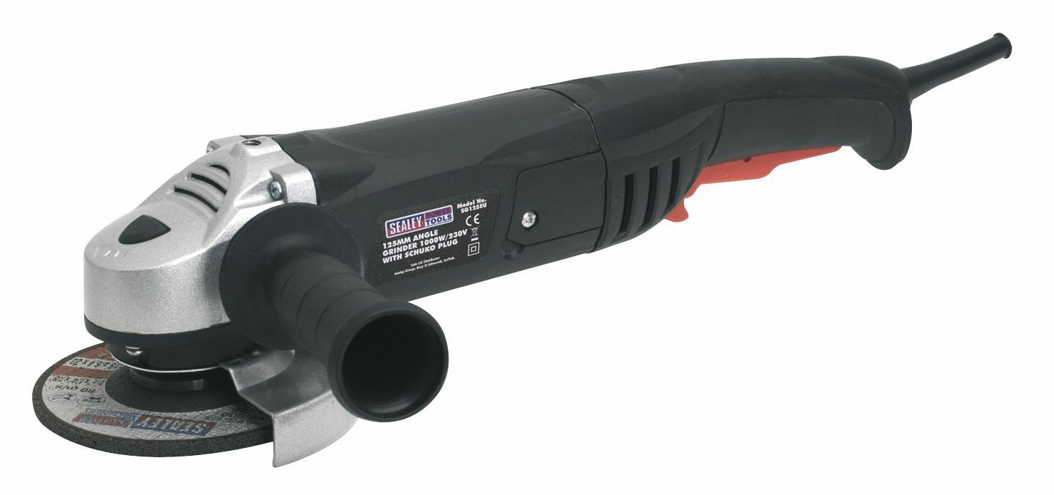 Sealey SG125EU Angle Grinder 125mm 1000W/230V with Schuko Plug