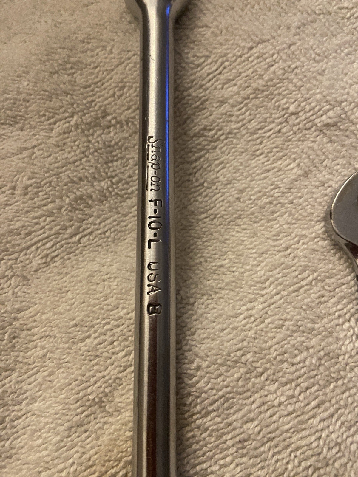 Snap on F-10-L 10″ Length Break Bar 3/8″ Drive & OEX-140 Combo Wrench