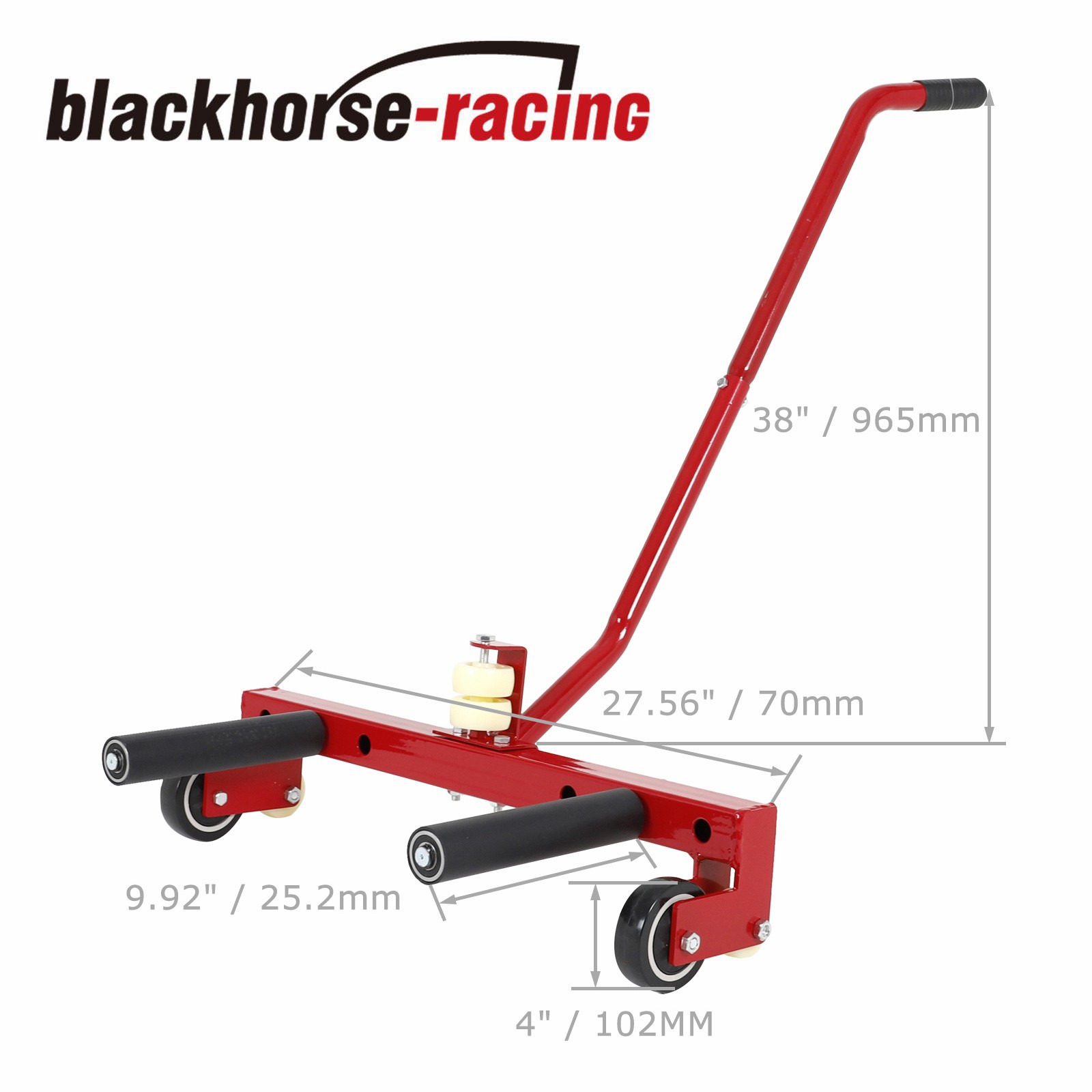 330 lbs Adjustable Tire Wheel Dolly Cart & Tire Bead Breaker For 6.5″-24.5″ Tire