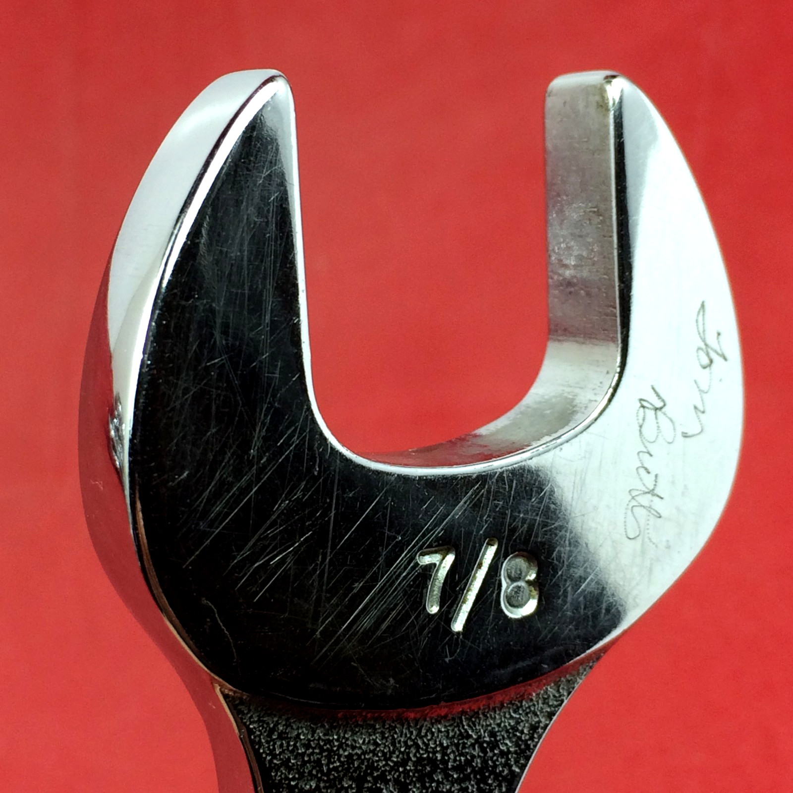 Snap-on 7/8″ x 15/16″ VS2830 SAE Chrome Open-end Wrench Underline Engraved
