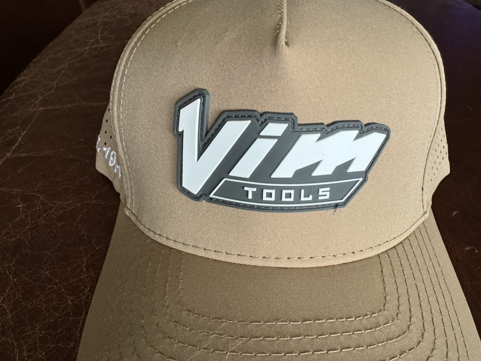 🟢 BRAND NEW – VIM Tools Hat TAN Snap Back Vintage 1931 White VIM Logo FREE SHP