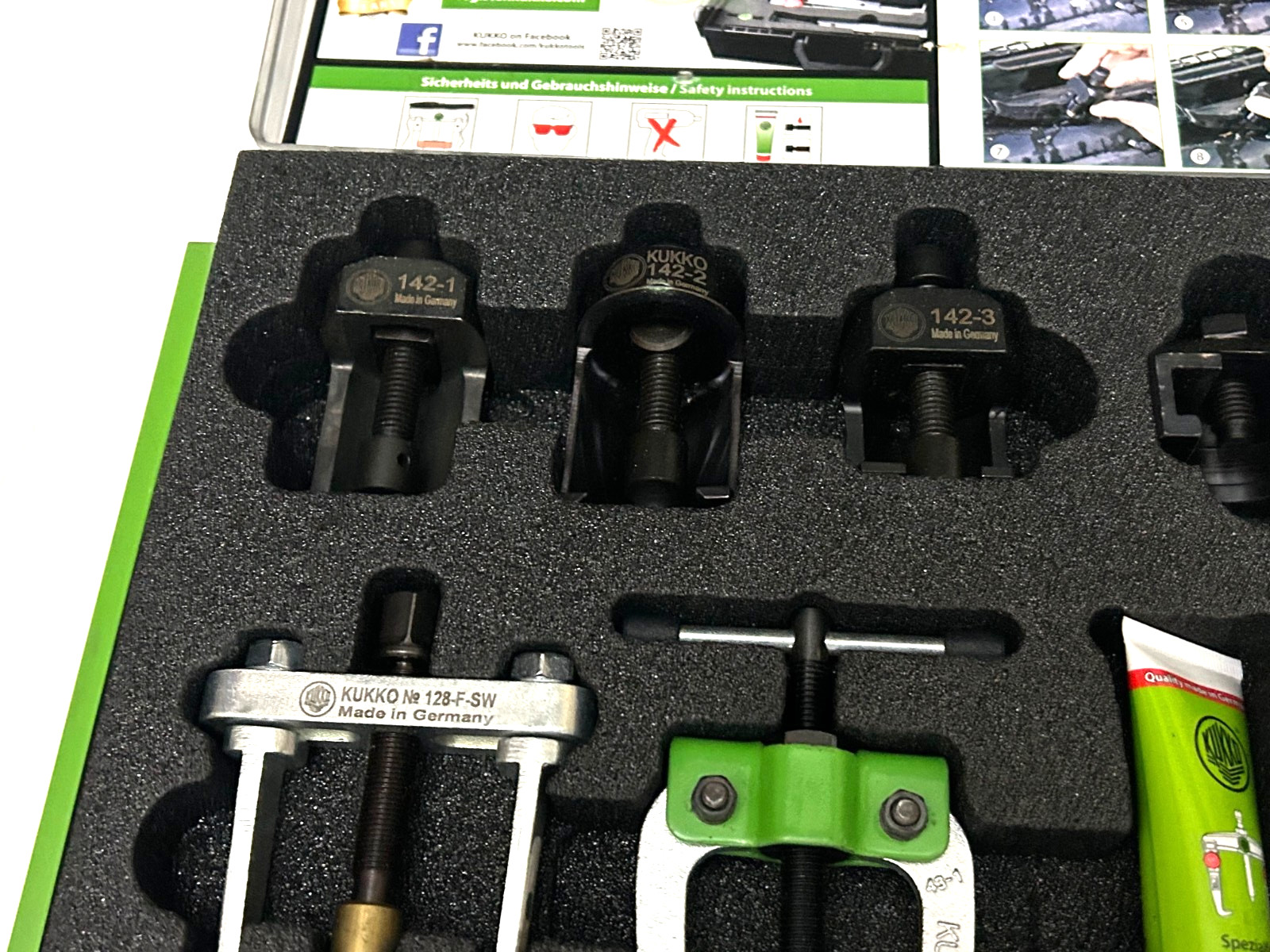 Kukko 10 Piece Manuel Universal Wiper Arm Puller Set K-142/6 GERMANY w/ Case NEW