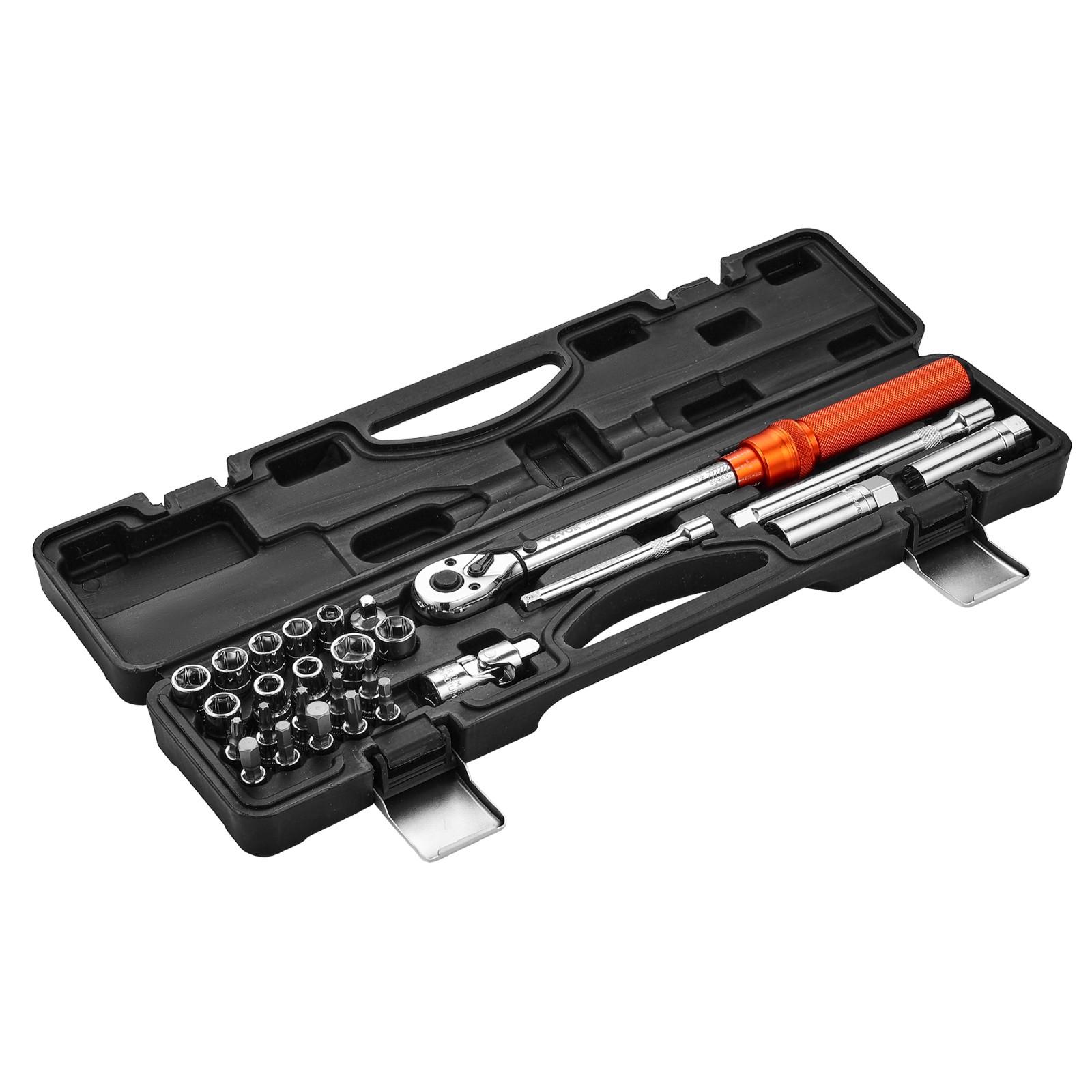 VEVOR Click Torque Wrench Set 3/8Inch Drive 5-60 N.m / 3.7-44.3 lbf.ft