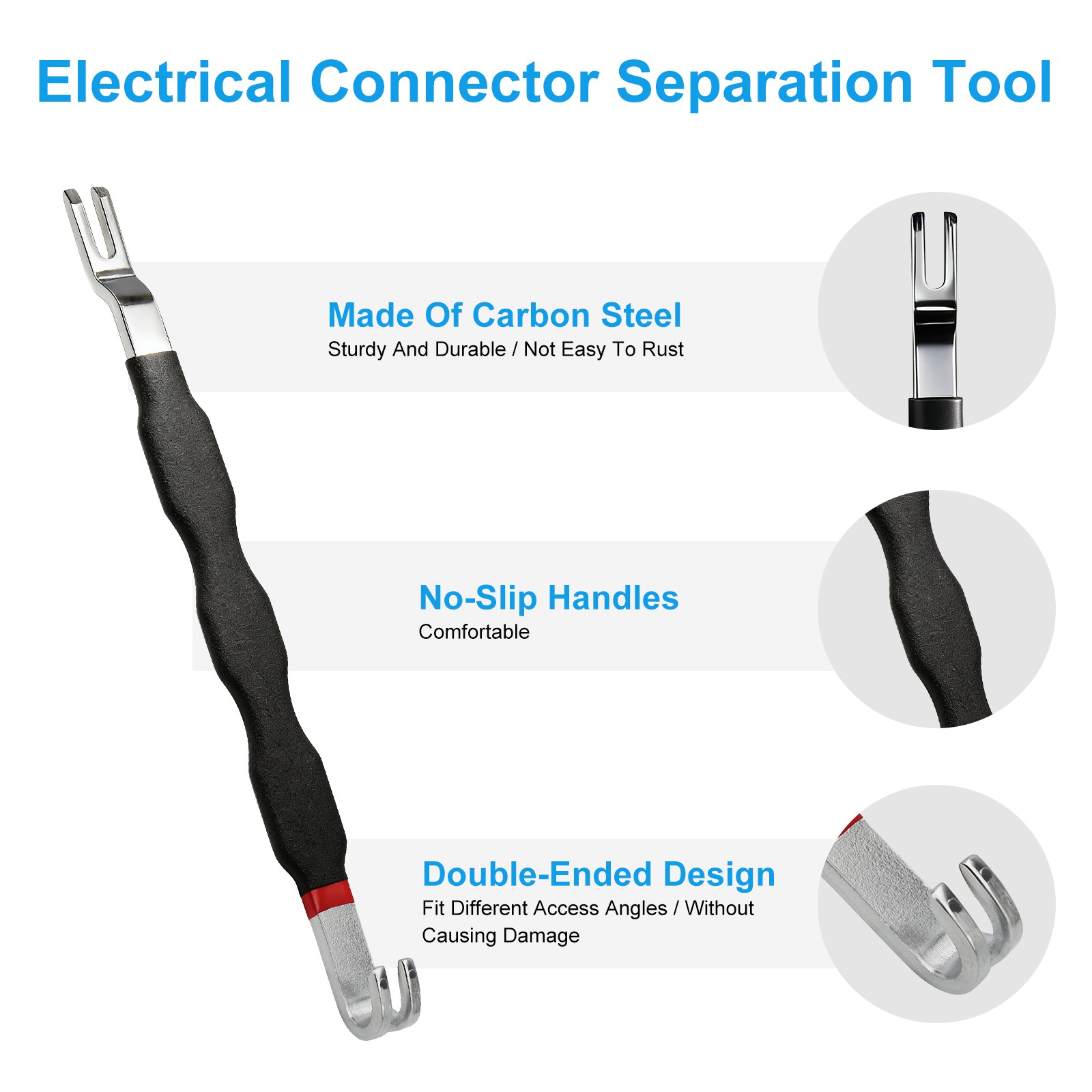 Electrical Disconnect Pliers Set Straight & 60° Angled Fuel Line Connector Tool