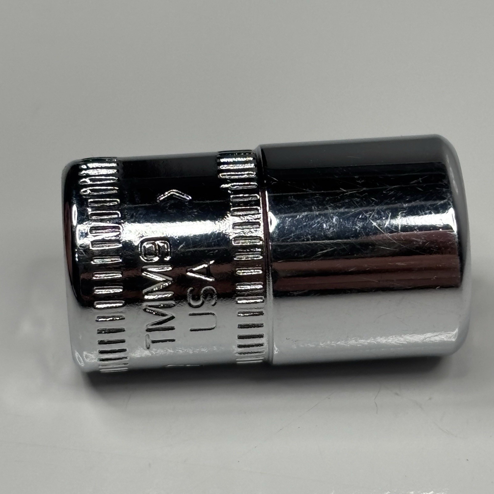 Snap On Tools TMM9 1/4 Dr 6Pt Metric 9mm Flank Dr Shallow Chrome Socket USA 2001