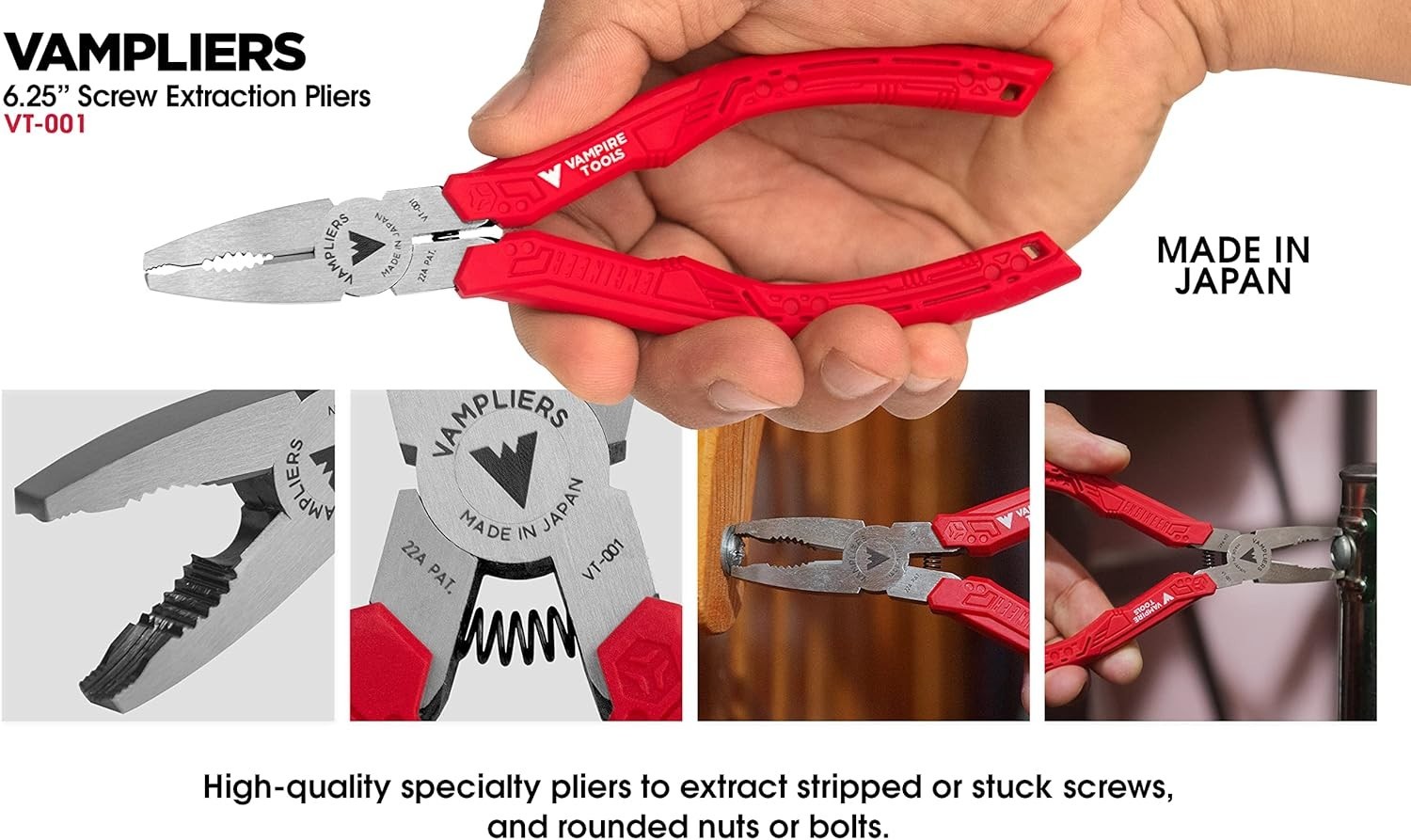 Compact 6.25″ Screw Extractor Pliers – Perfect for Mechanics & Electricians