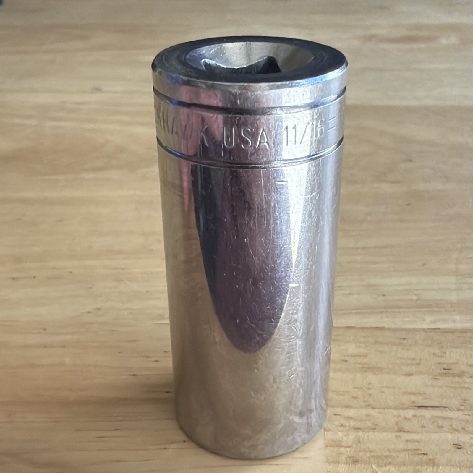 Blackhawk Tools 11/16″ Deep Socket 3/8″ Drive 6 Point HW-1522 Made in USA
