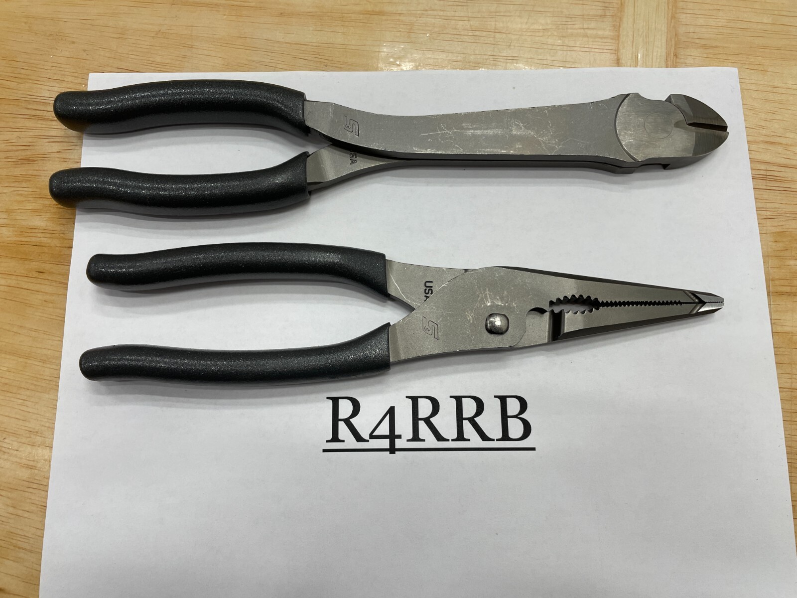 Snap-on Tools USA NEW 2pc DARK TITANIUM Pliers Cutter Lot Set LN47ACFDT 312CFDT