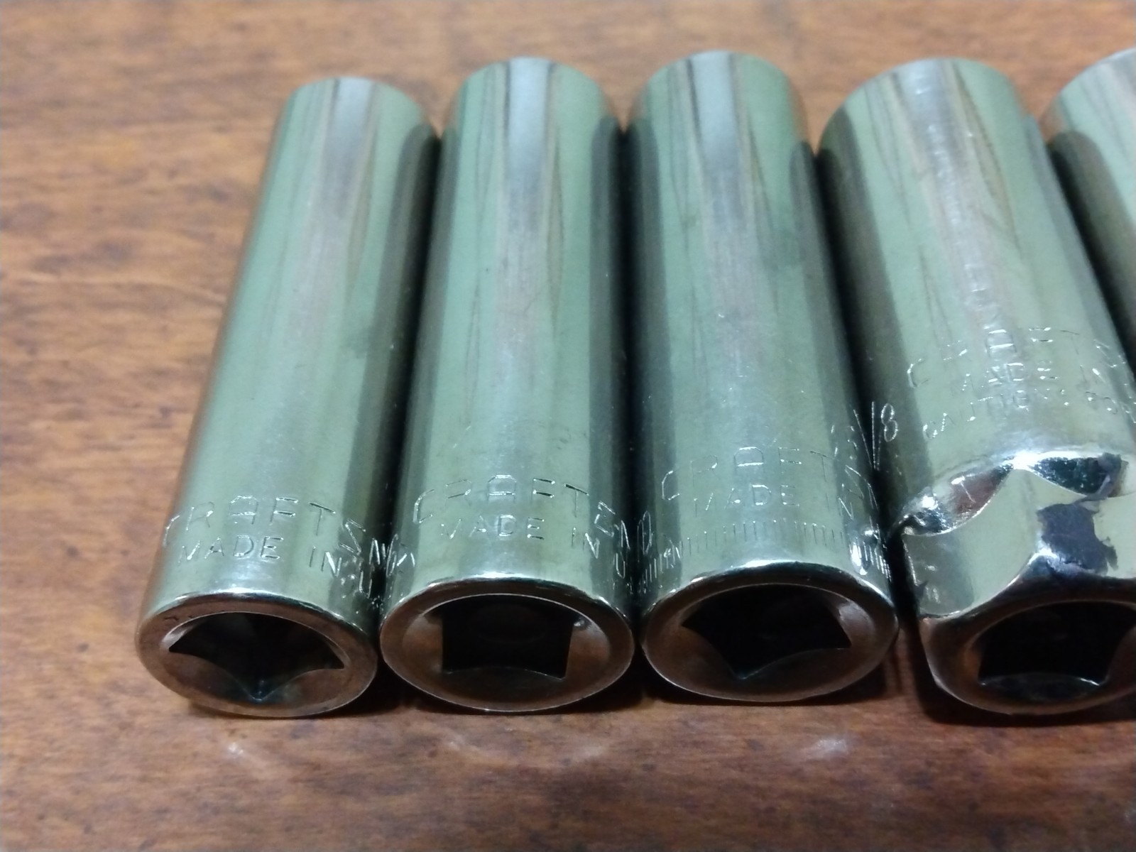 Craftsman Lot of 15 Sockets Marked «G» Various Sizes