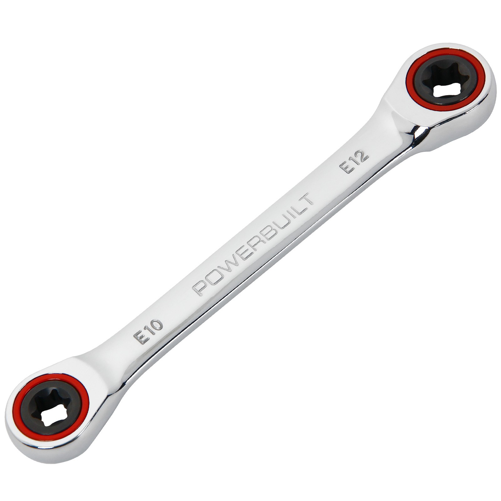 Powerbuilt Ratcheting Double Box-End E-Star Wrench – E10/E12 – 641760