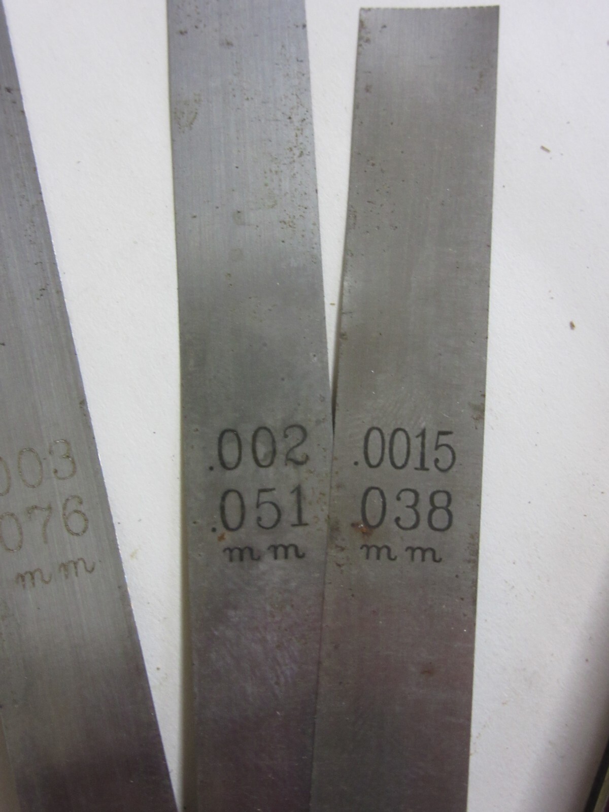 Lang 12 inch, 25-blade, feeler gauge set for diesel engine repair, machine shop