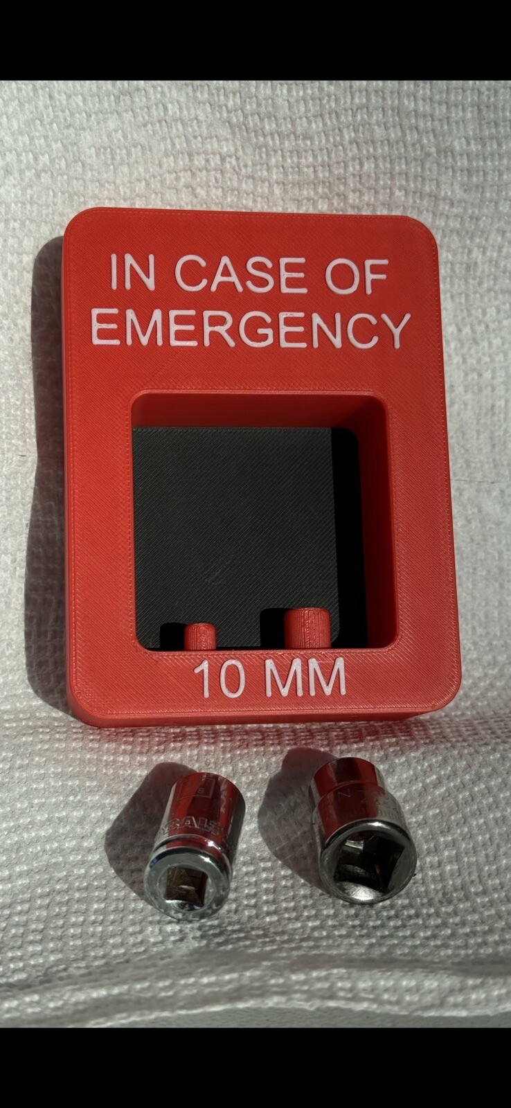 Fire Alarm Shop Gag 10 MM Socket Holder Joke With The Mechanic Guys