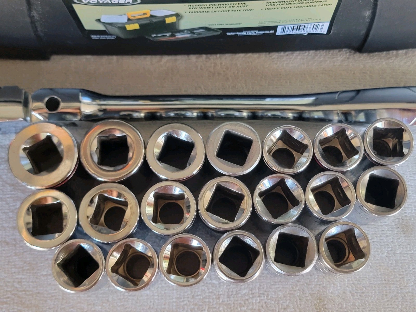 93pc Kobalt MIX Socket Wrench Set 1/4, 3/8, 1/2 dr., SAE/Metric + 18pc Apex Bits