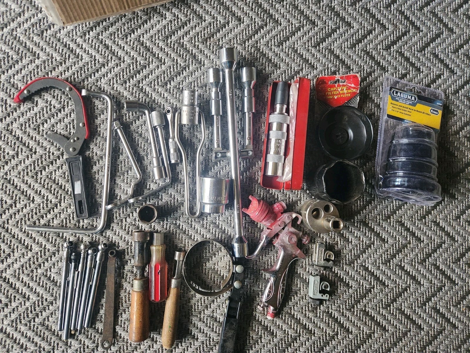 Lot of Mechanic Hand Tools