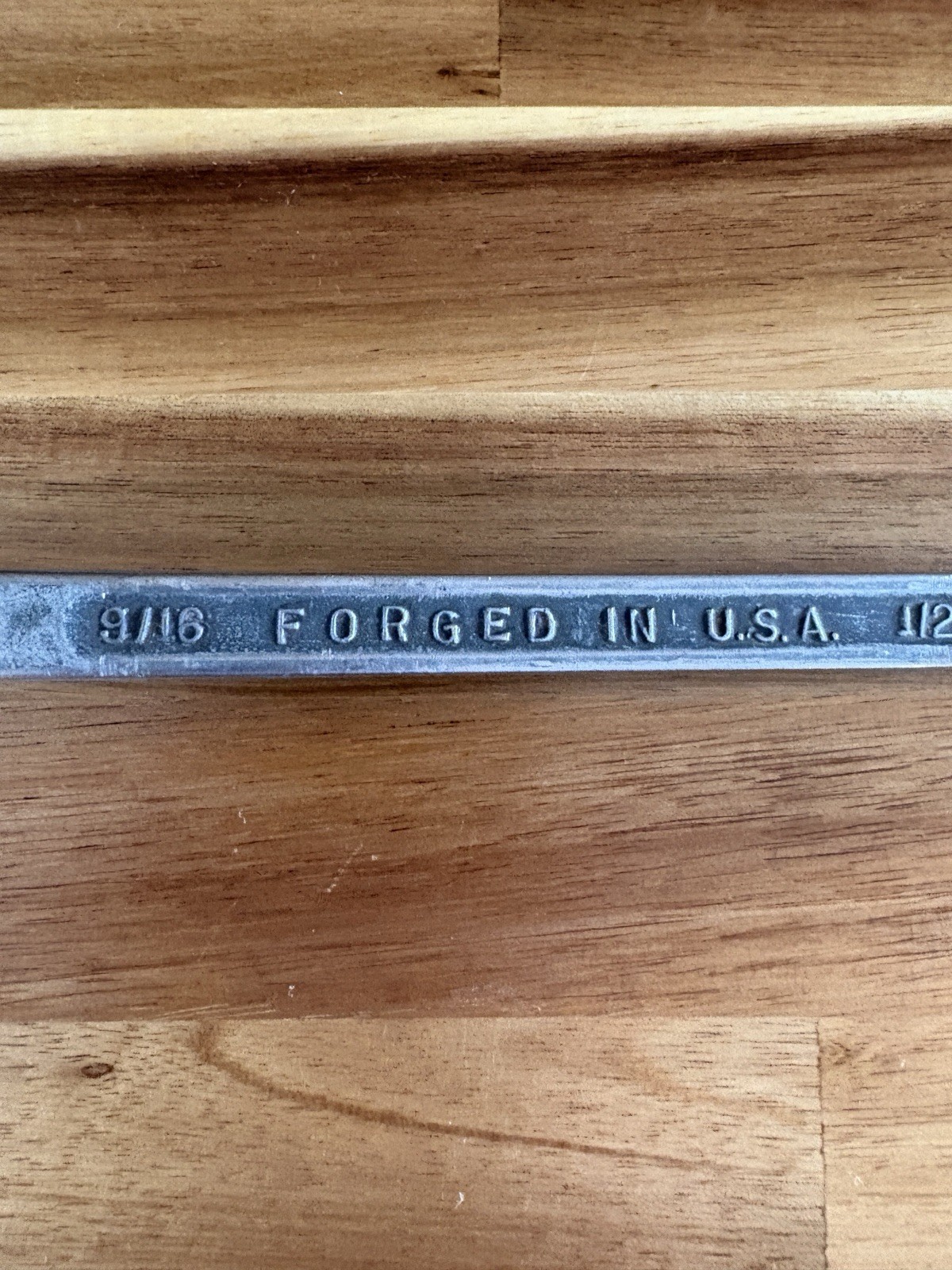 Offset Double Box Wrench, 1/2″ X 9/16″ 12Pt Forged In USA