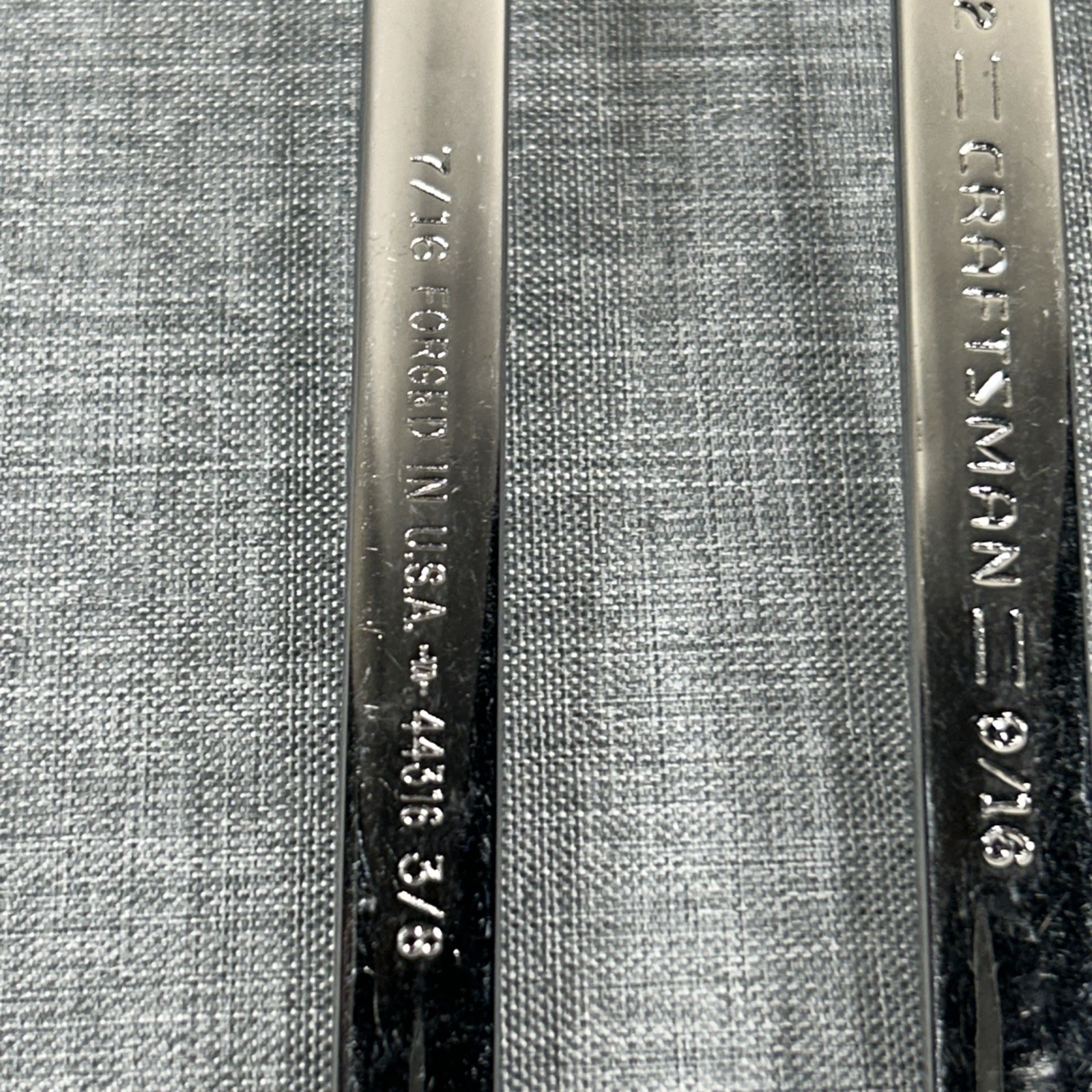 Craftsman USA 5pc SAE 44349 VA Professional Polished Deep Offset Box Wrench Set