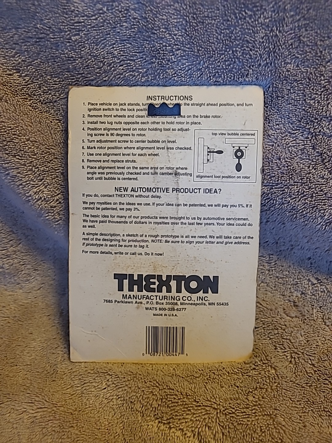 Strut Alignment Level Thexton 447 New In Package