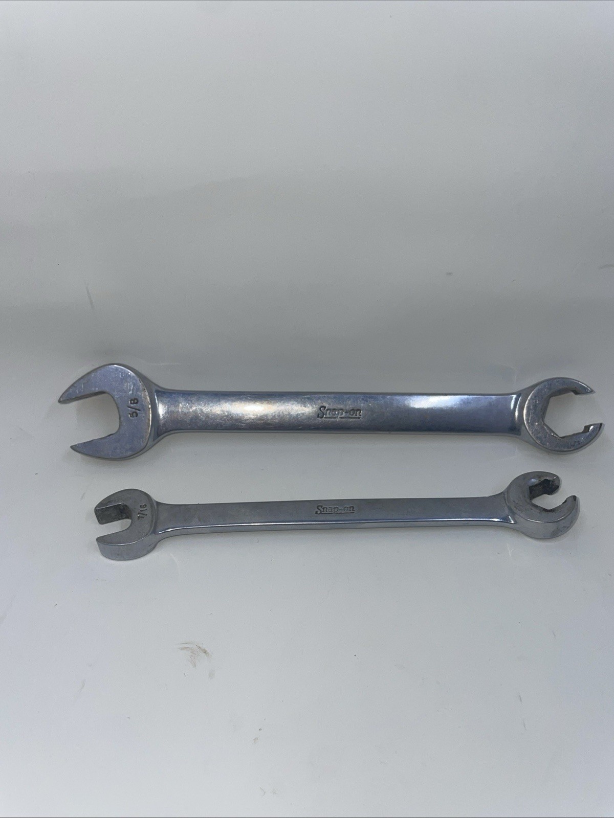 Snap-on RXS 14 , RXS 20 SAE Single End Open Flare Nut Wrench’s 7/16 5/8 USA