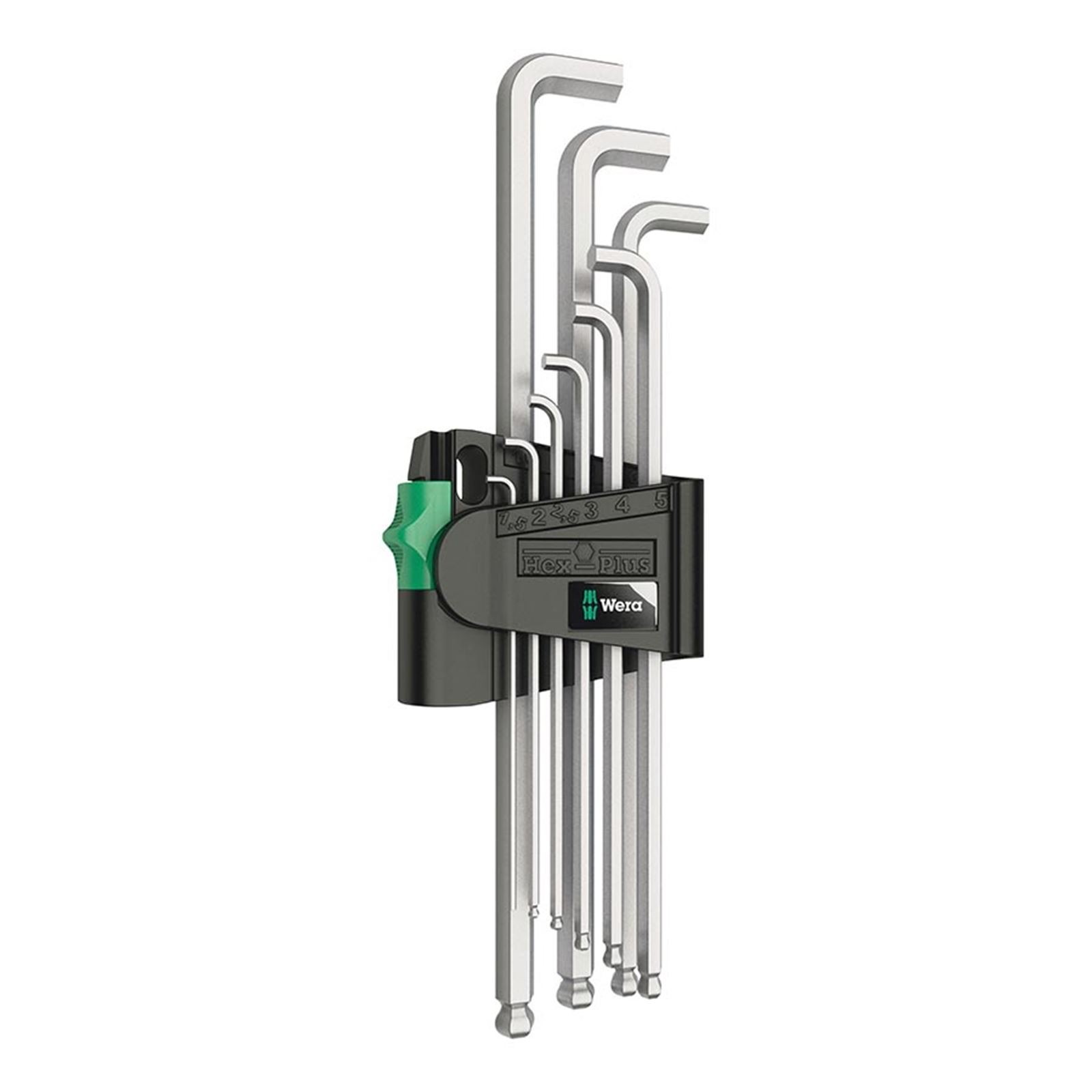 Wera 950 PKLS Stubby Hex Wrench Set Short Reach Metric – 9-Pieces 05073594001