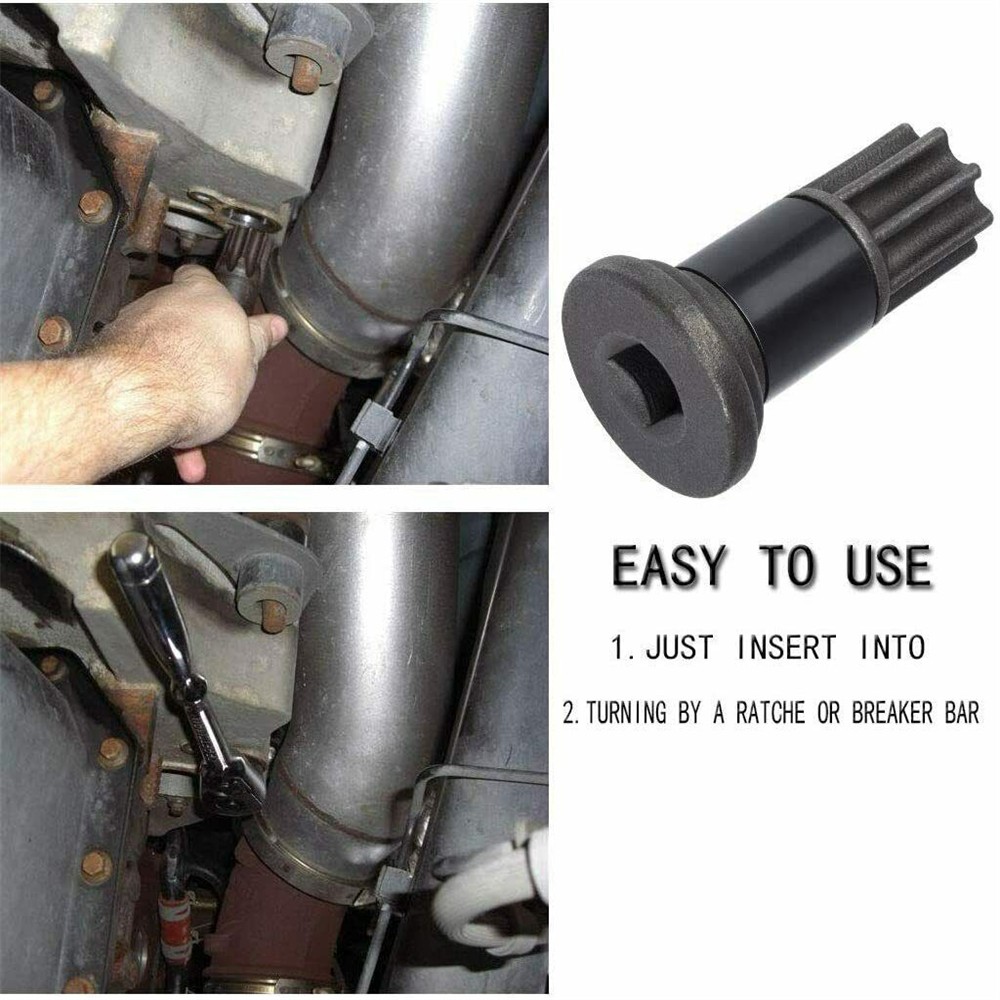 Engine Barring Rotating Tool For Cummins B/C Series & Dodge 3.9L 5.9L 6.7L 8.3L