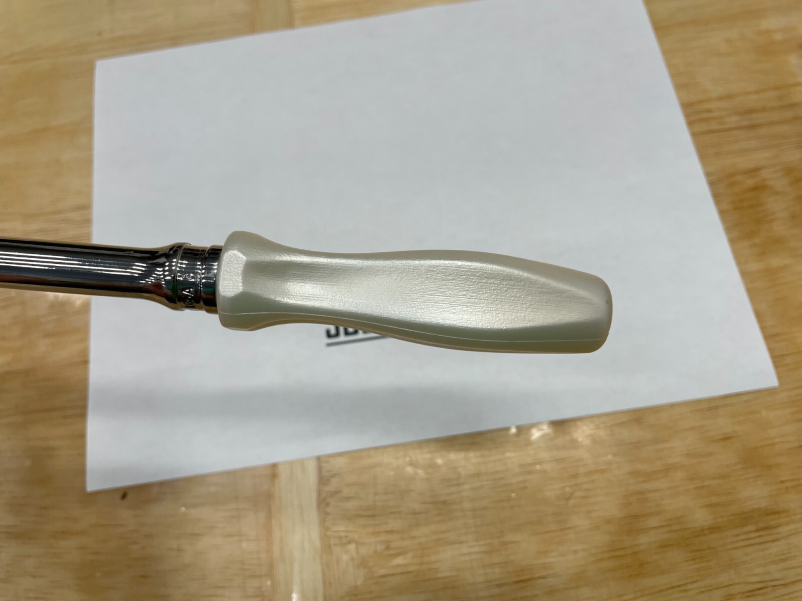 Snap-on Tools NEW PEARL WHITE 3/8″ Drive Hard Extra-Long Fixed Ratchet FHLLD80PW