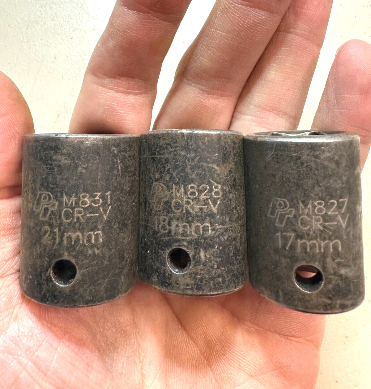 3 – Performance Tool Impact Sockets 1/2 Inch Drive 6pt 21mm 18mm 17mm See pics!